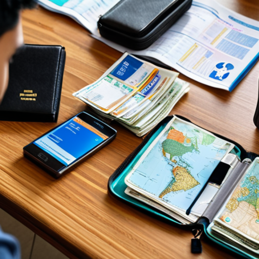 관광 사고 예방 교육 - **Prompt**: A high-angle, detailed shot capturing a travel enthusiast, a young Bengali man, meticulo...