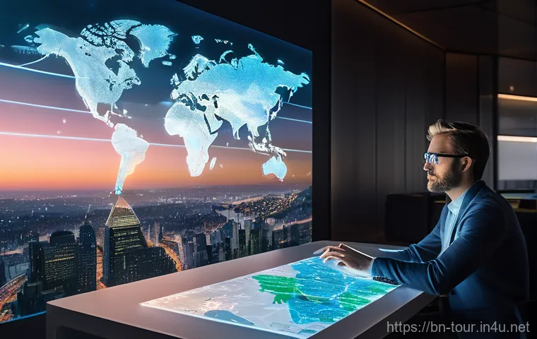 관광 및 테크놀로지 - **Prompt 1: The Connected Modern Traveler**
    "A young adult, aged around 25-30, with a warm and a...