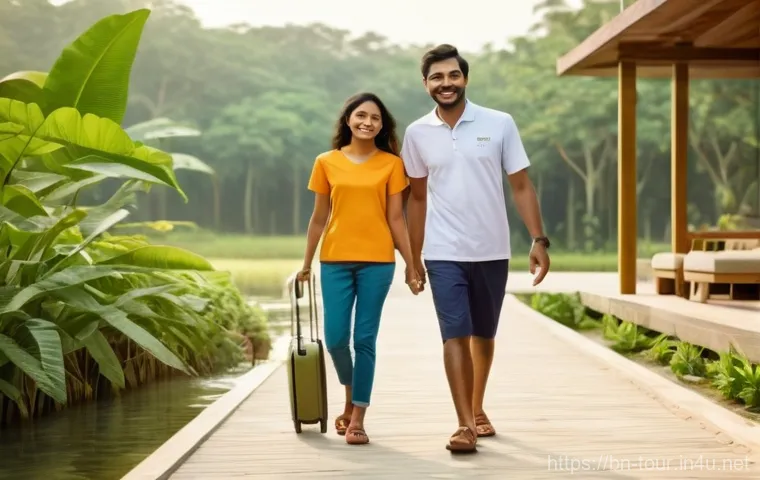 관광 개발 계획 - **Prompt:** A bustling, sunlit traditional Bangladeshi village market, where local artisans, dressed...